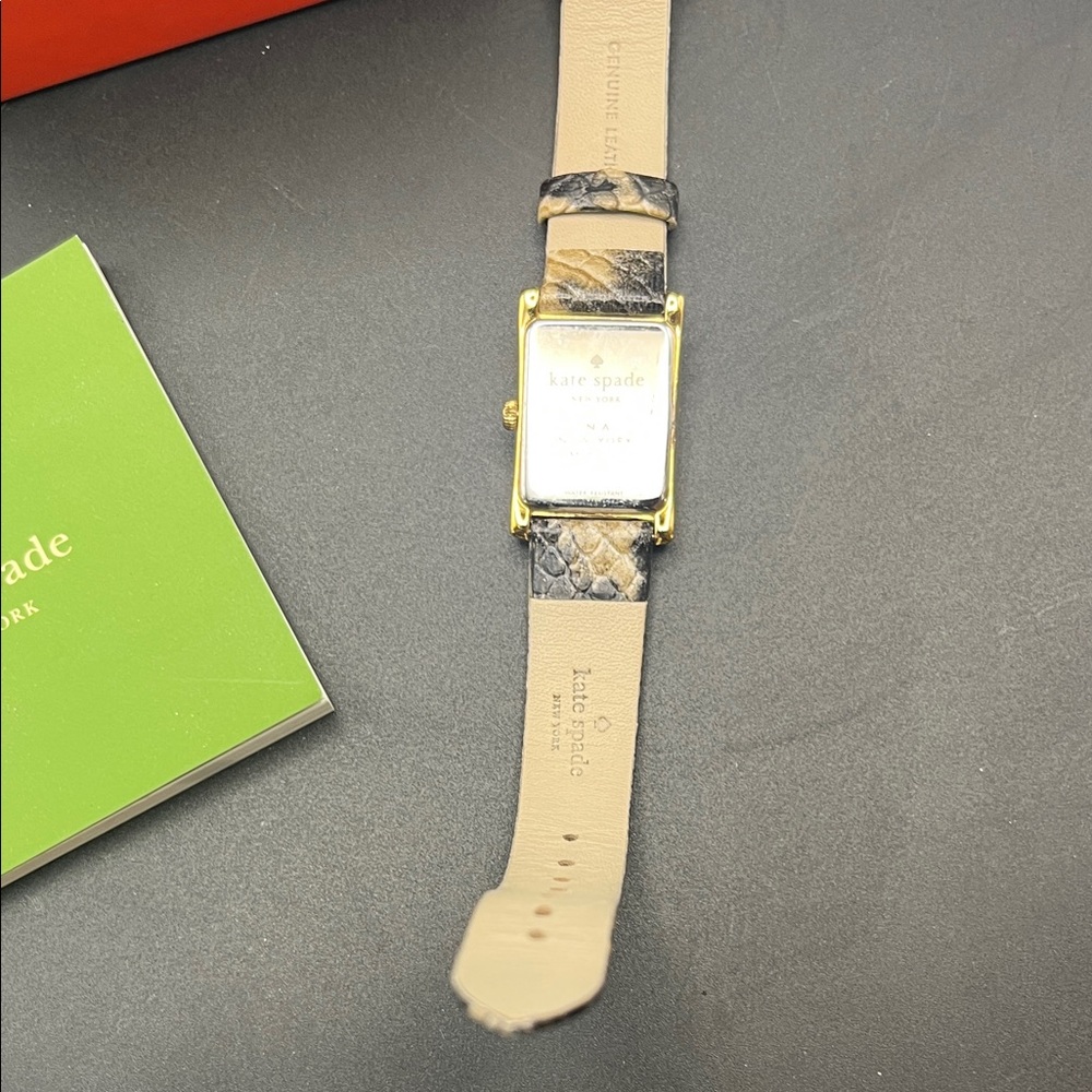Kate Spade Gold Watch with Patterned Strap - Picture 6 of 6